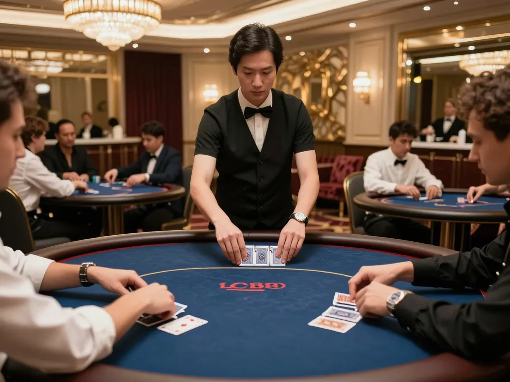Experience the high-stakes excitement of lc88 life in a luxurious poker setting with engaged players.