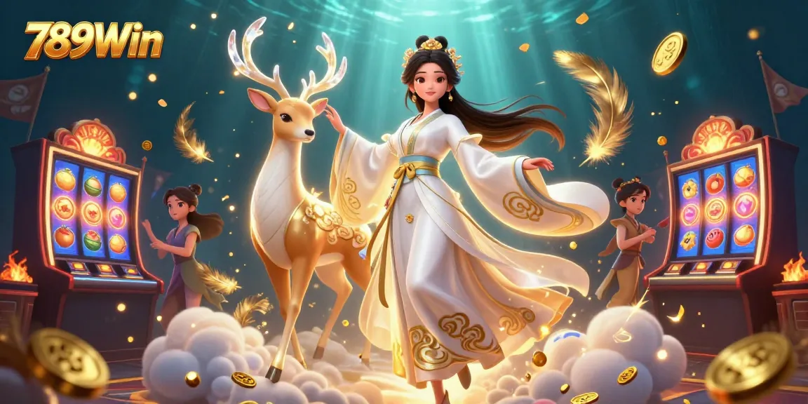 Place your bets at 789Win’s vibrant casino filled with golden coins and dynamic game elements.