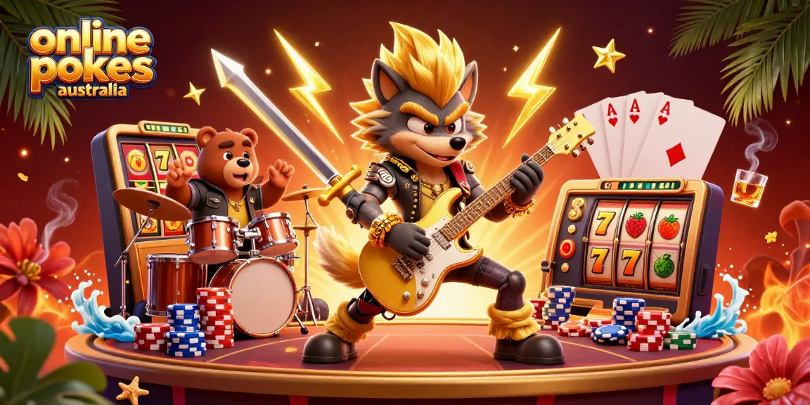 Experience the thrill of online pokies Australia with vibrant characters and dynamic gaming elements.