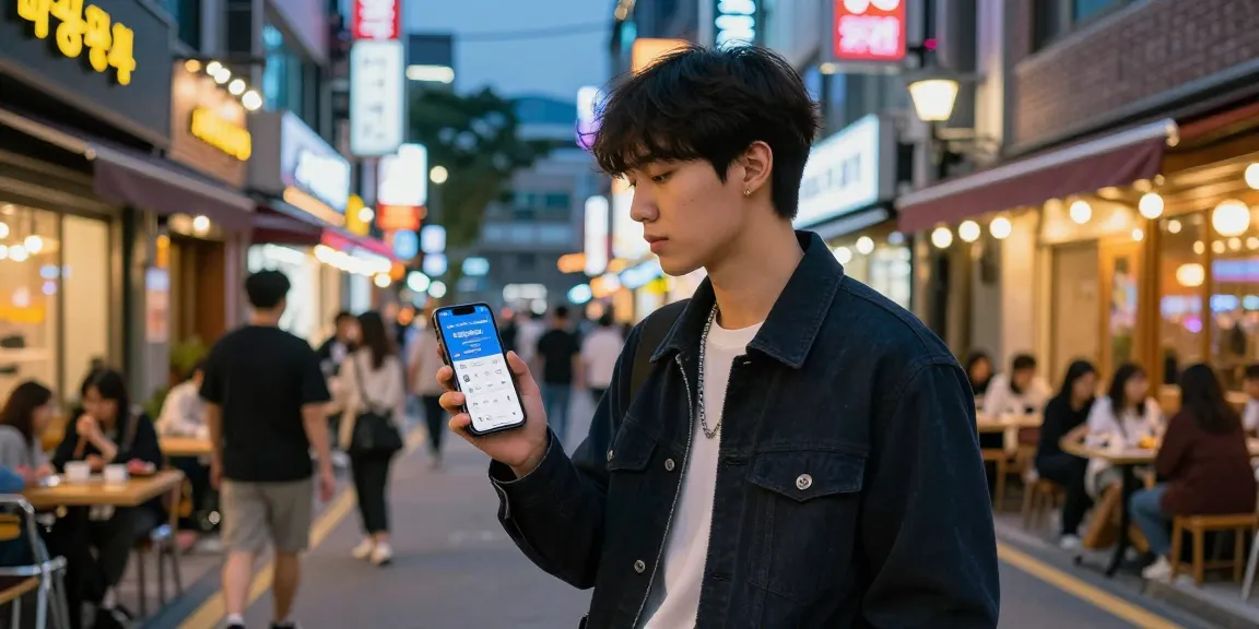 Exploring 오피코리아 nightlife in Seoul with vibrant street style and neon lights.