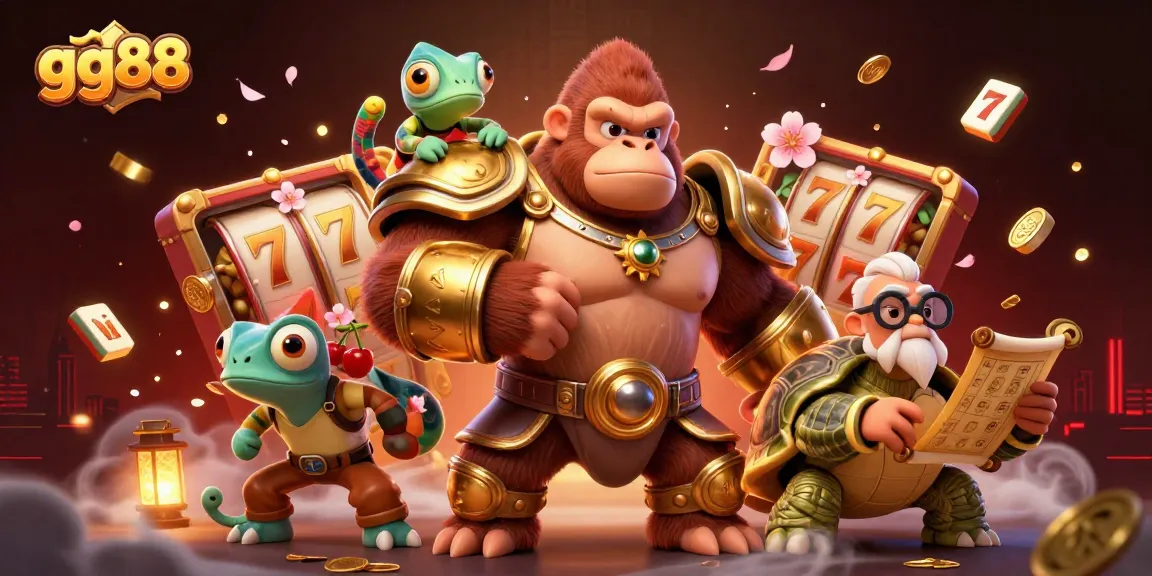 Experience thrilling gameplay at gg88 with our vibrant 3D illustration of game characters and elements.